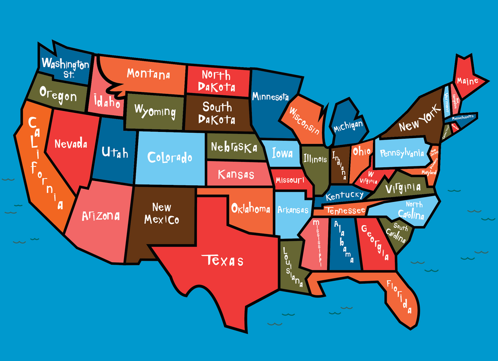 Illustration of the U.S. in How will we Travel?